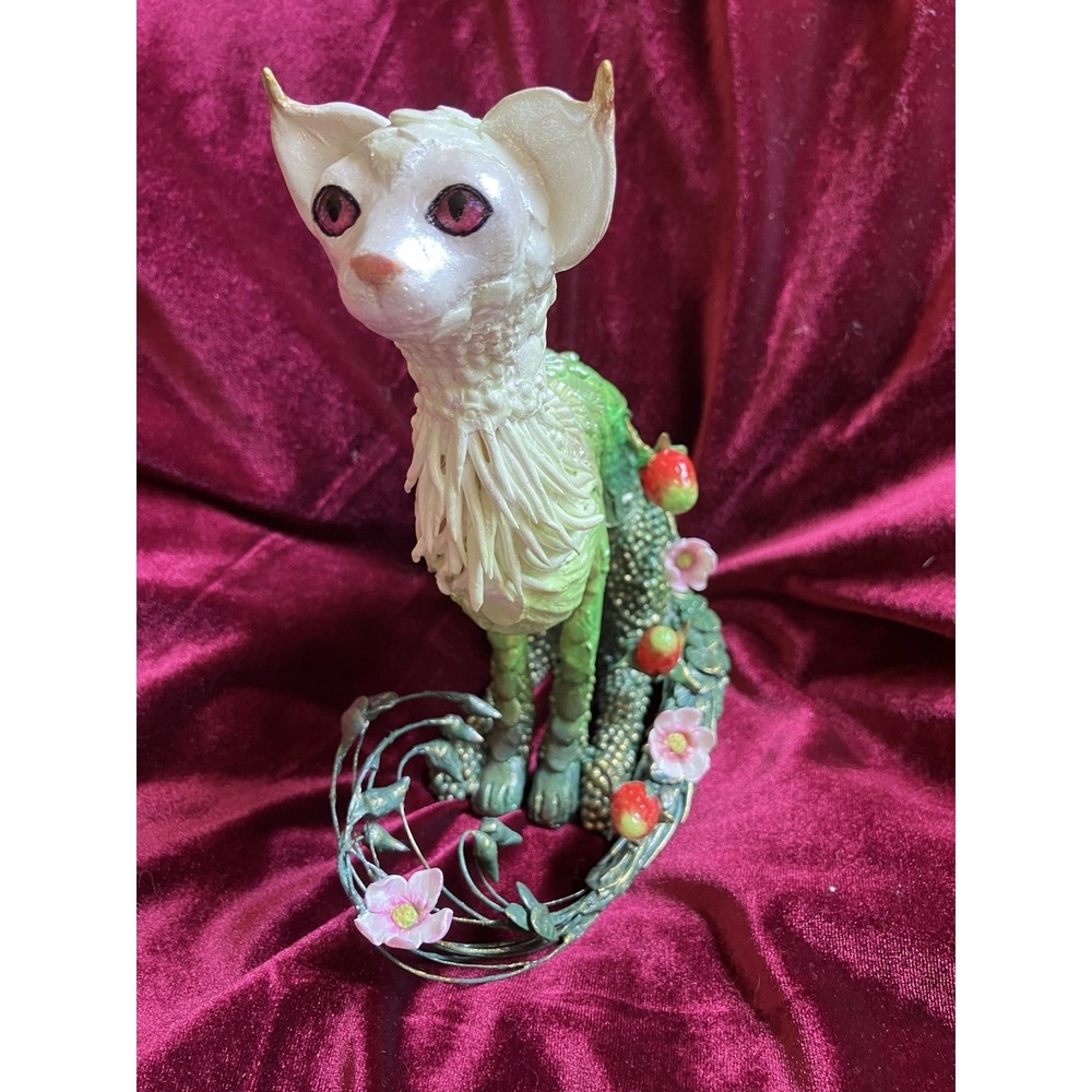 Cat Original Figurine Surrealism Sculpture Art Handmade Nouveau Feline Sculpture